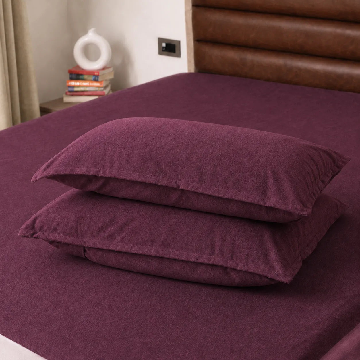 Beetroot Waterproof Pillow Protector – 2 Pieces