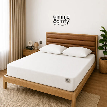 Premium Cotton Feel Terry with Elastic fitted Style Waterproof Mattress Protector (White)