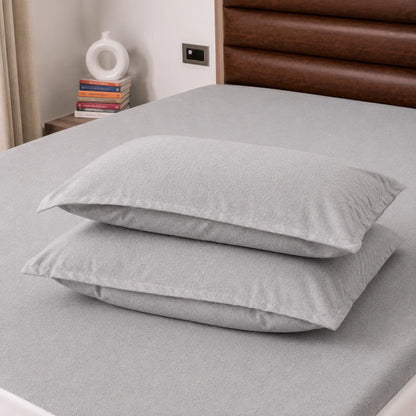 Light Grey Waterproof Pillow Protector – 2 Pieces