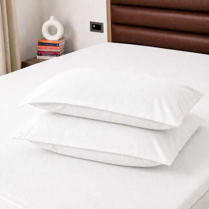 White Waterproof Pillow Protector – 2 Pieces